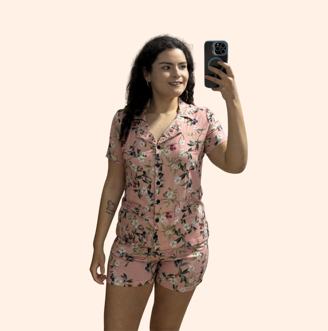 Pijama Americano Feminino – Amoras Floral