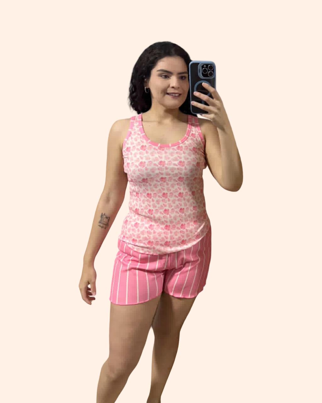 Baby Doll Feminino – Flowers Regata (Ribana)